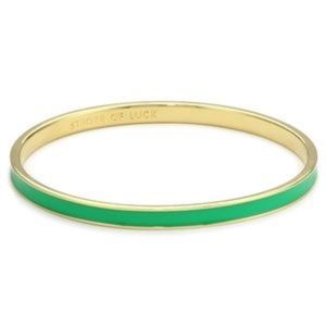 Kate Spade Gold and Green Enamel Bracelet